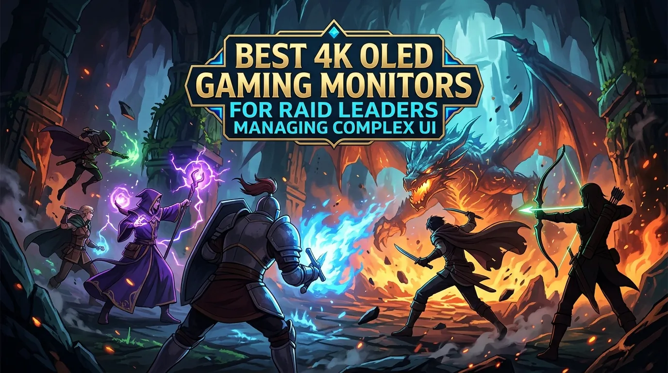 Best 4K OLED Gaming Monitors for Raid Leaders Managing Complex UI
