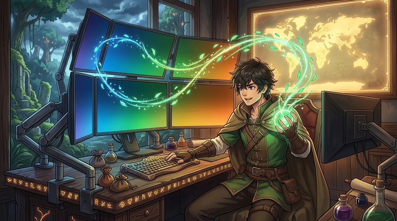 What a multi-screen gacha setup actually needs