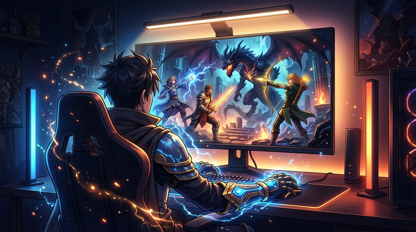 Best desk lighting solutions for late night gacha and MMO players