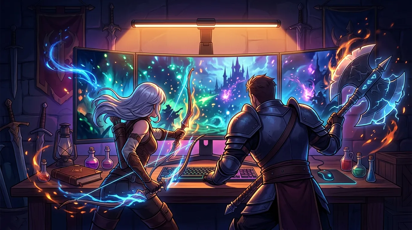 Best LED Desk Light Bars for Late Night MMO Sessions